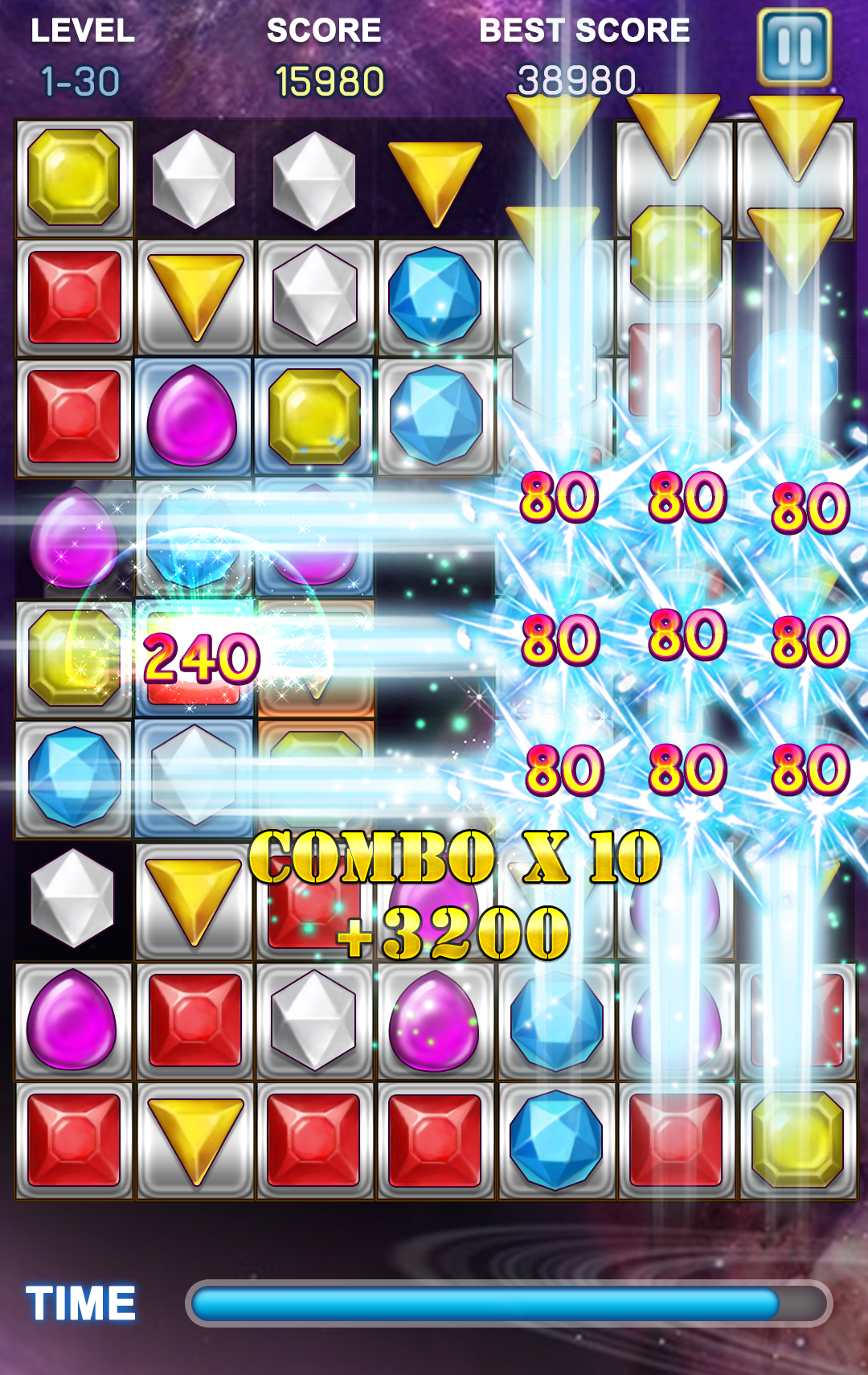 Cuplikan Layar Game Jewels Star