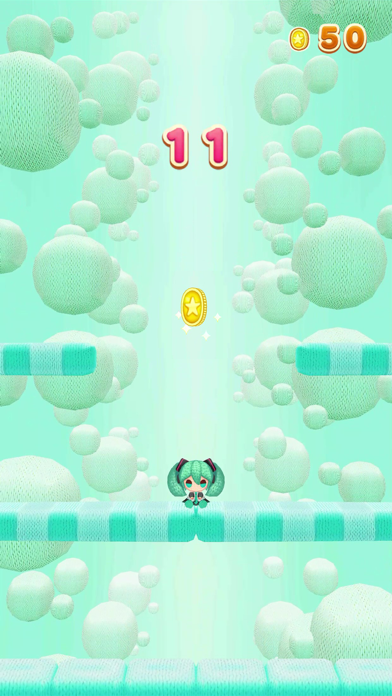 Hatsune Miku Amiguru Jump Game Screenshot