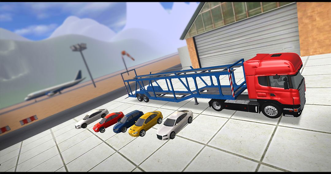 Cargo Plane Car transporter 3D 게임 스크린 샷