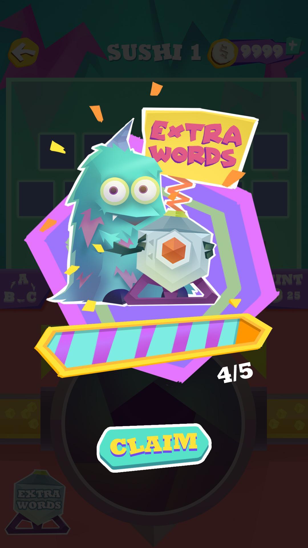 Sugar Words Game Screenshot