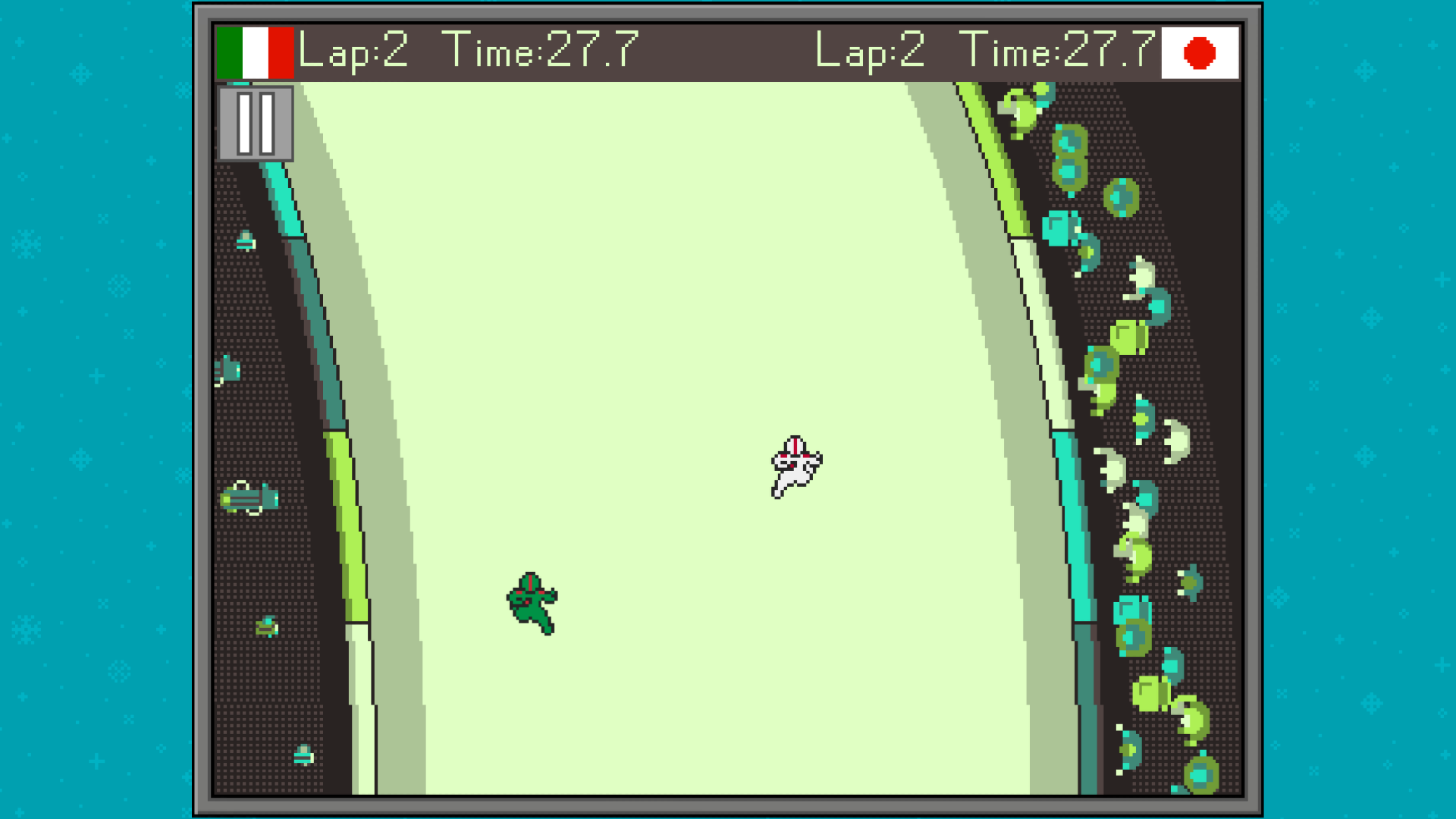 Retro Winter Sports 1986 Game Screenshot
