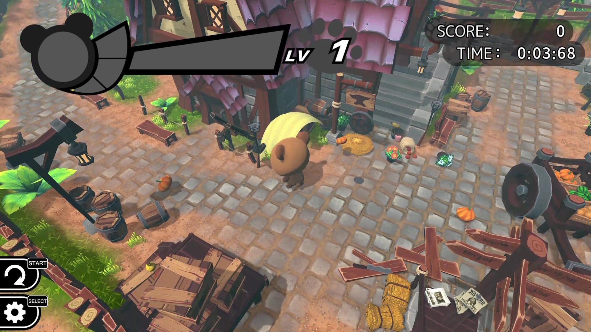 Kumakichi&Nyanzou Birth ☆ Destruction God DX Game Screenshot