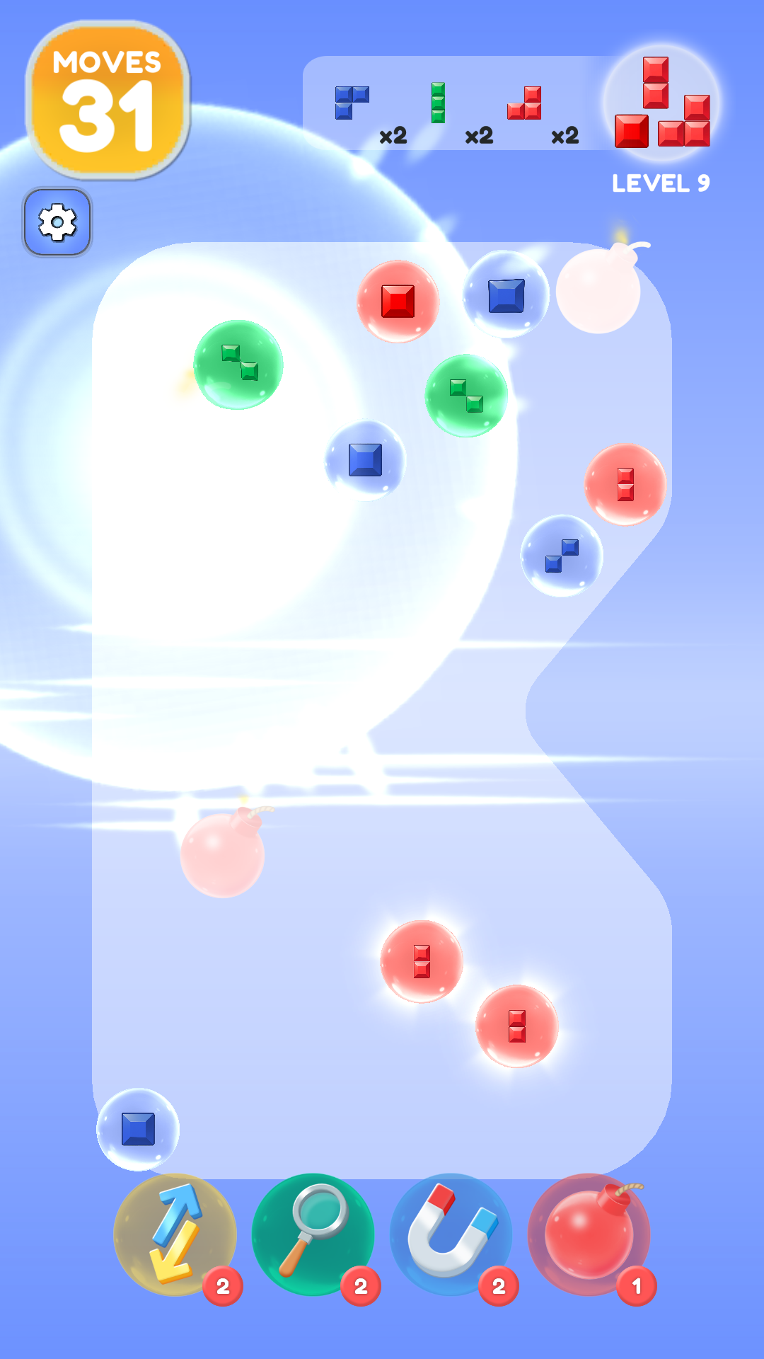 Color Block Bubble Merge Game Screenshot