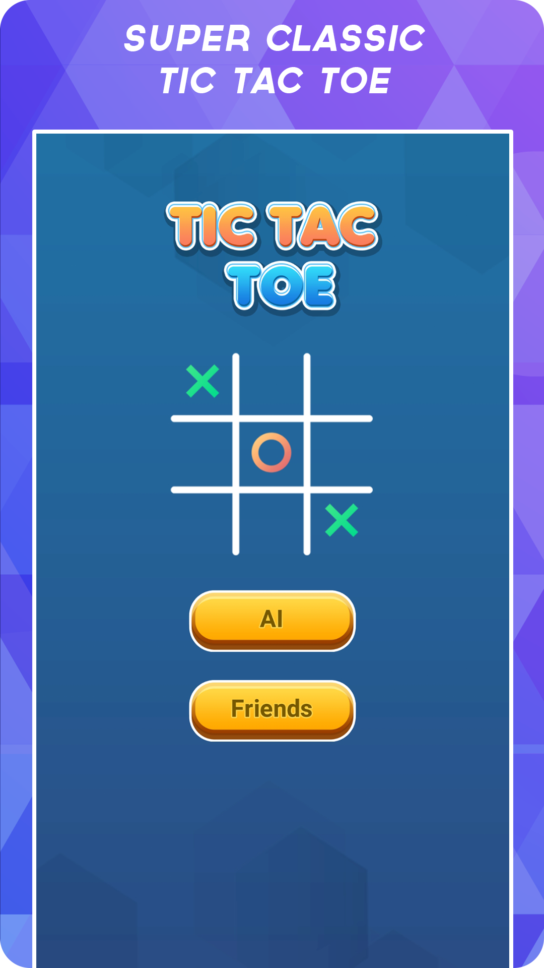 Screenshot 1 of Tic Tac Toe Play - jogo de quebra-cabeça grátis 1.0