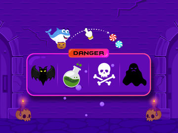 Baby Shark - Candy Challenge Game Screenshot