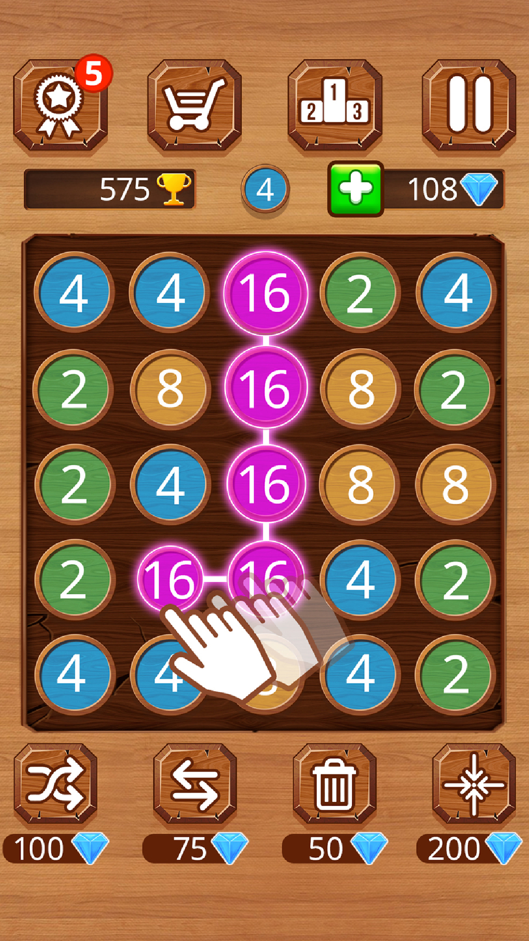 248 Deluxe : Wooden edition Game Screenshot