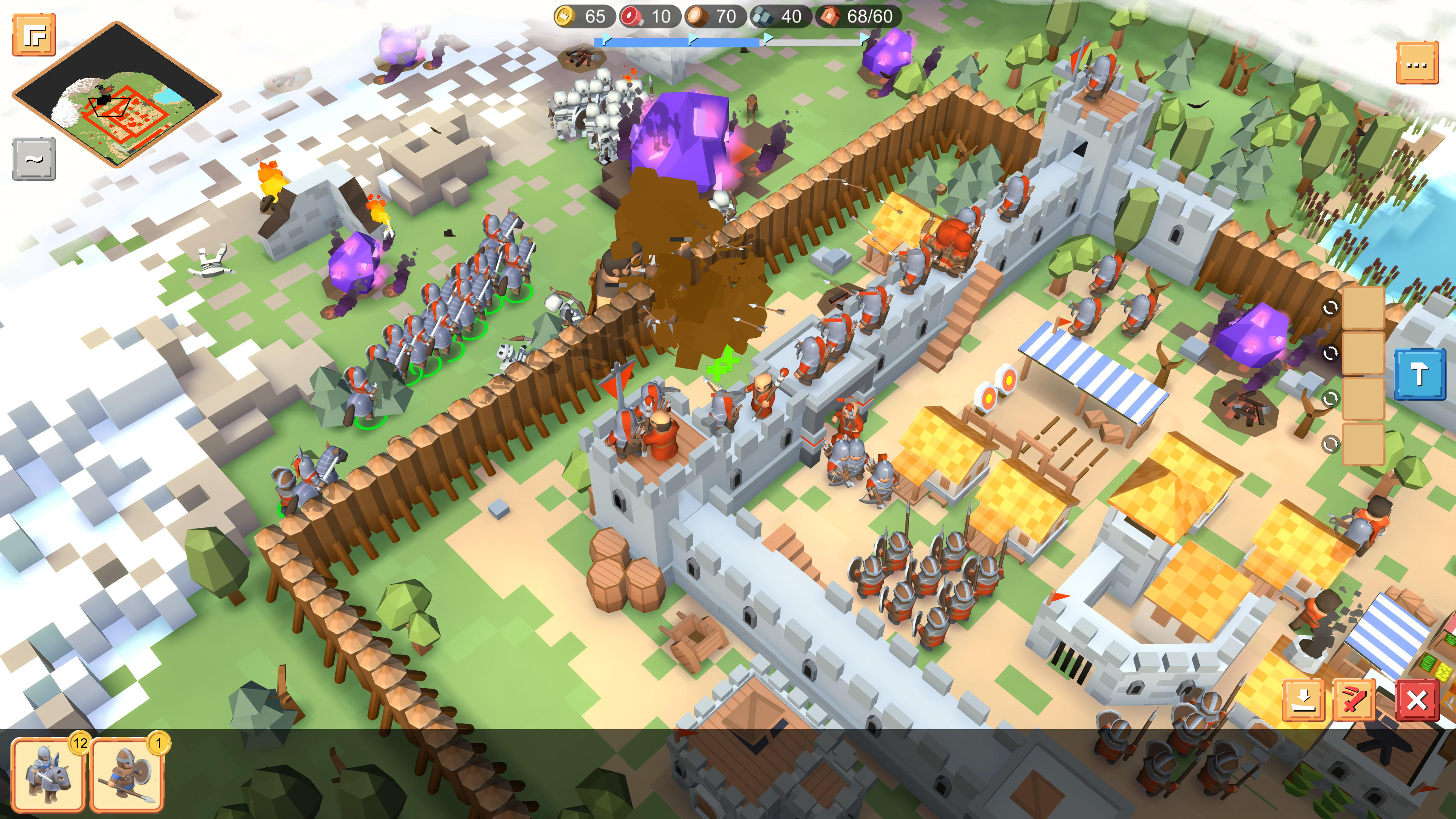RTS Siege Up! - Medieval War Game Screenshot
