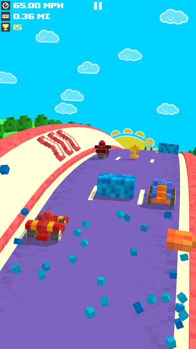 Screenshot of Out of Brakes - Endless Racer