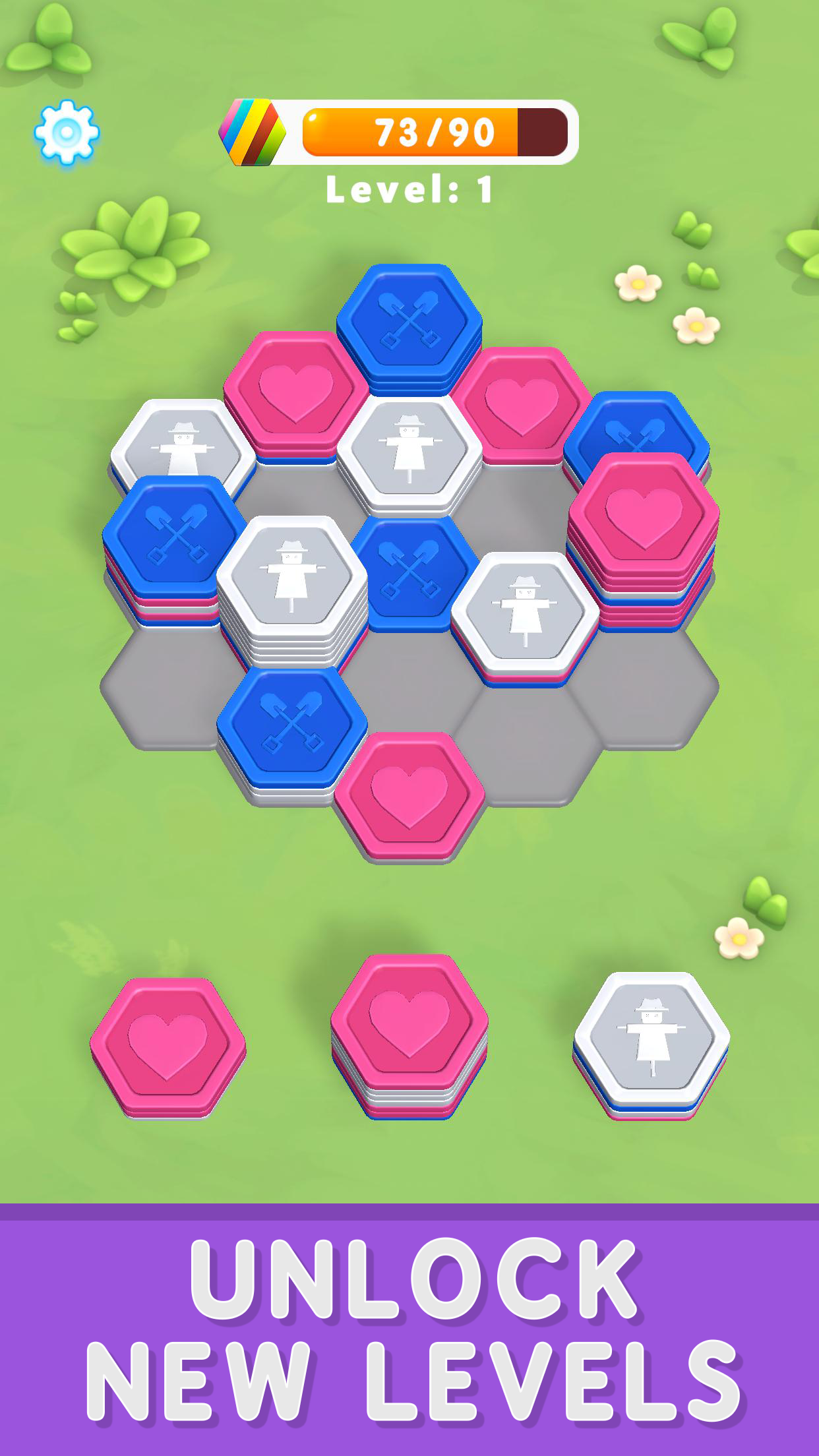 Hexa Puzzle Island ภาพหน้าจอเกม