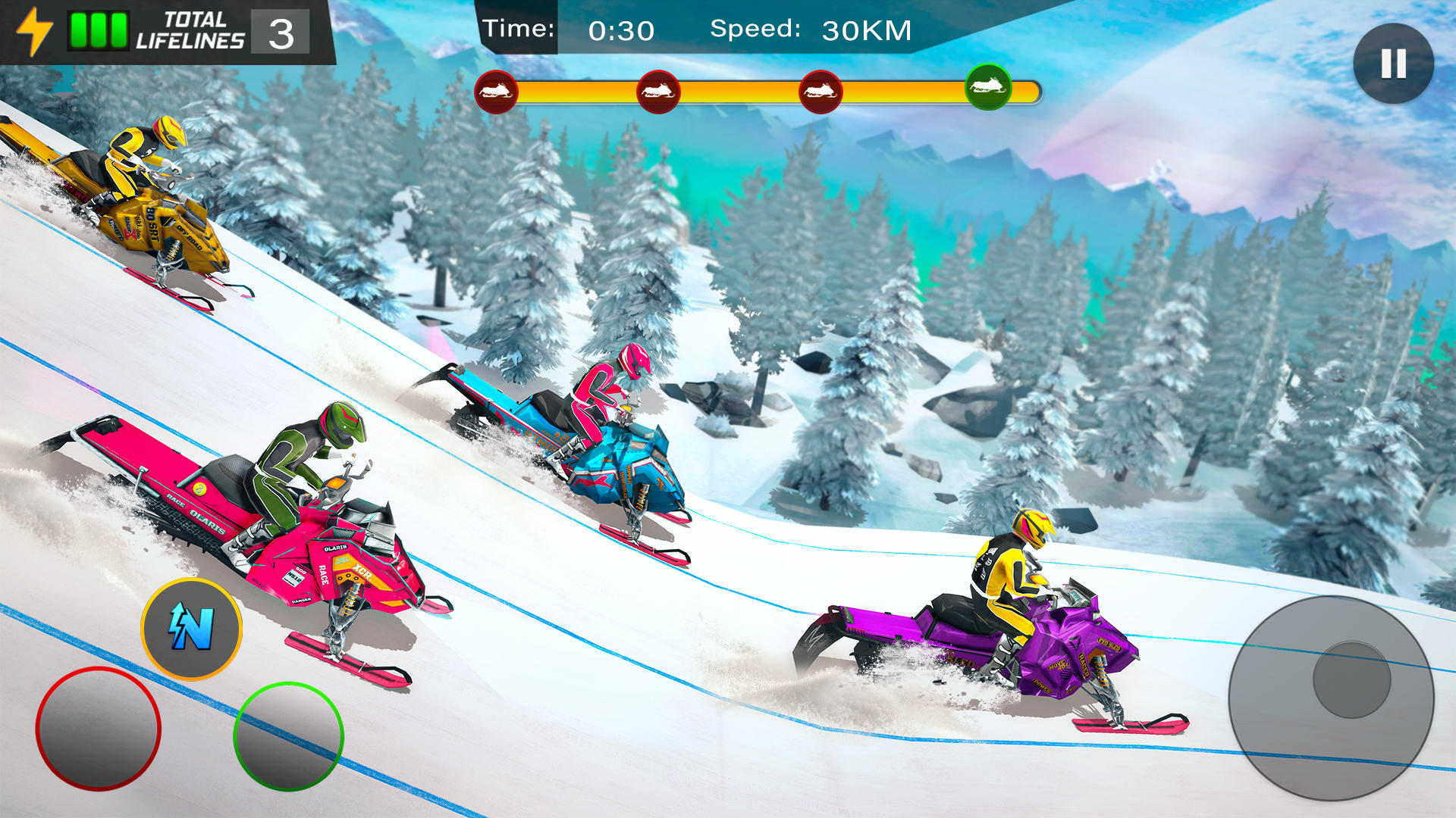 Скриншот игры Bike Racing – Snocross Xtreme