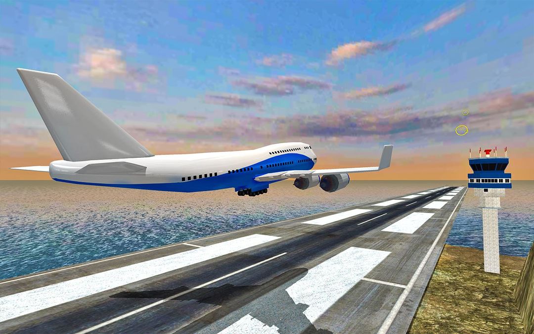 Screenshot of Fly Jet Airplane - Real Pro Pilot Flight Sim 3D