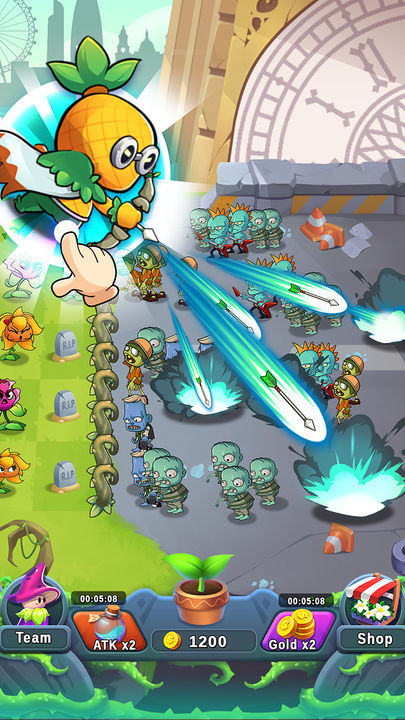 Screenshot 1 of Plant Empires - Zombie War, Merge Defense Monster 1.4.3