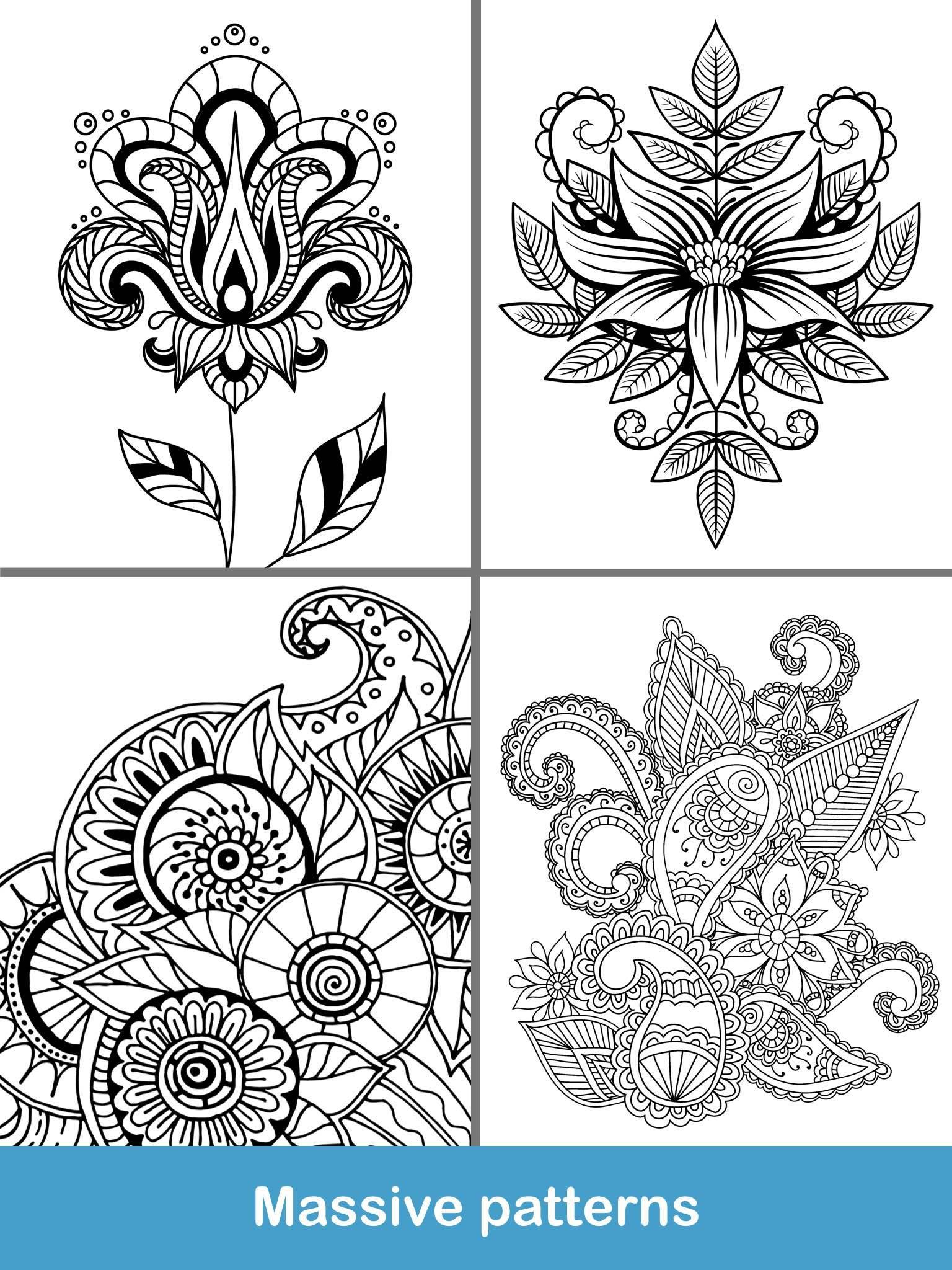 Cuplikan Layar Game 100+ Mandala coloring pages