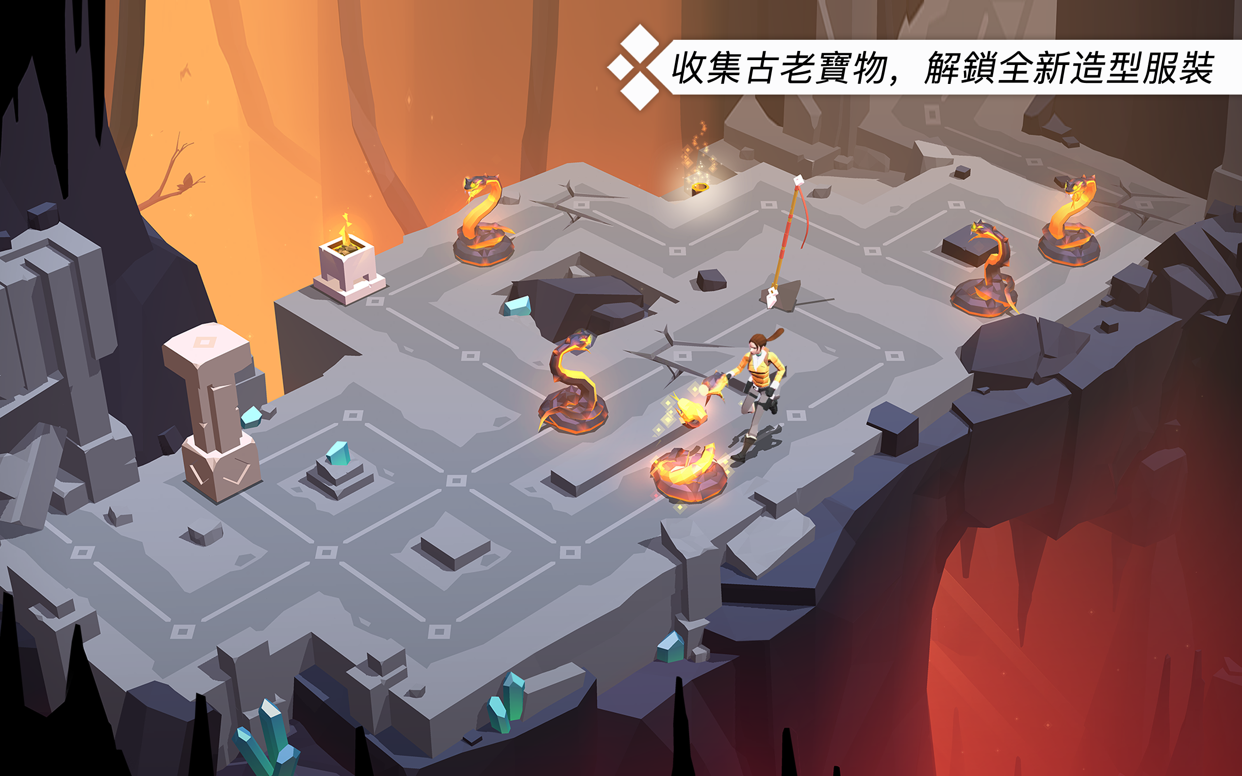 Lara Croft GO 遊戲截圖