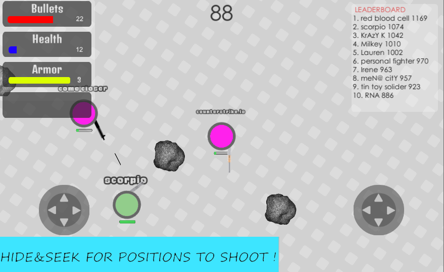 Скриншот игры Soldier.io for Gats.io