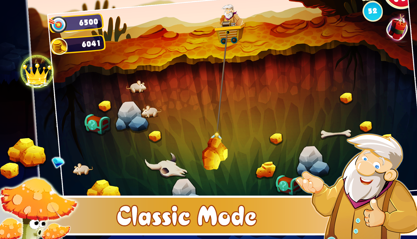 Gold Miner - Mine Quest Game Screenshot