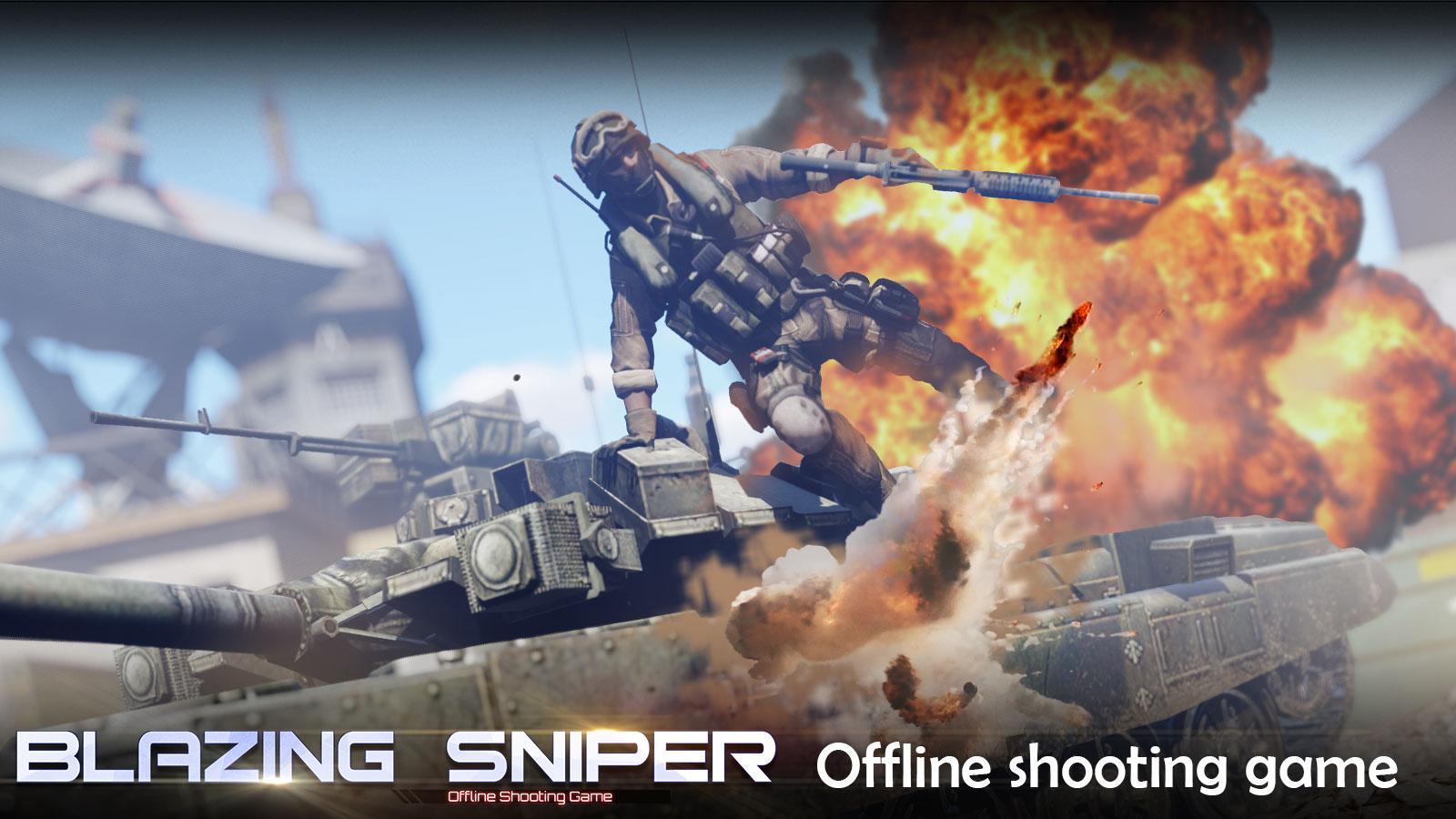 Blazing Sniper - offline shoot Game Screenshot