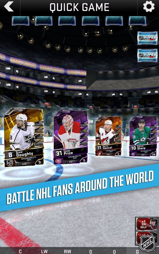 NHL SuperCard 2K17 screenshot game