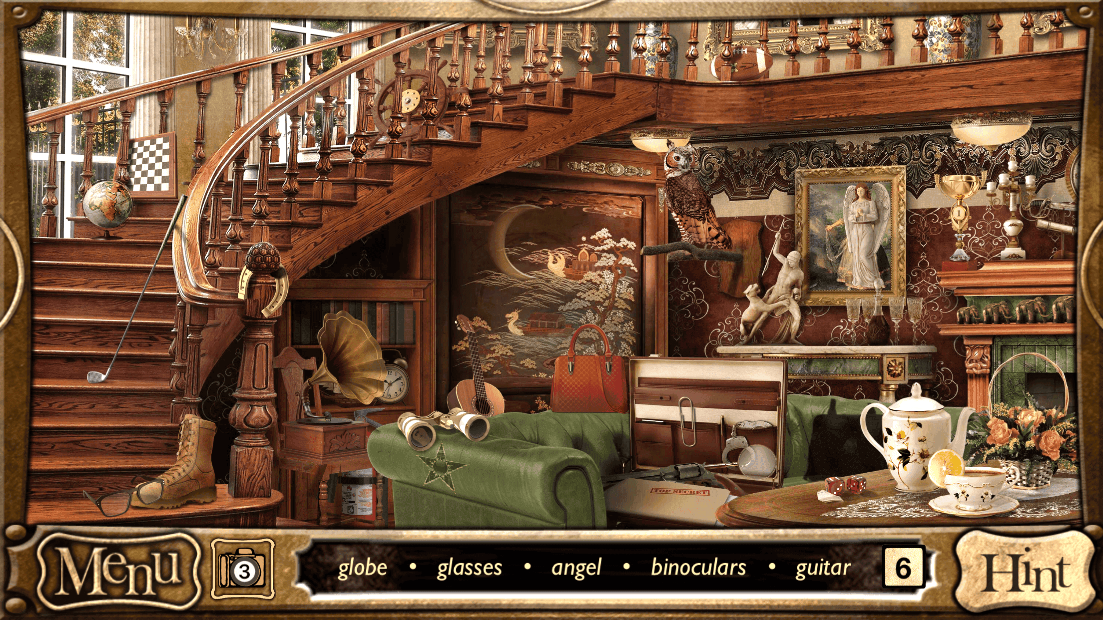 Detective Holmes Hidden Object ภาพหน้าจอเกม