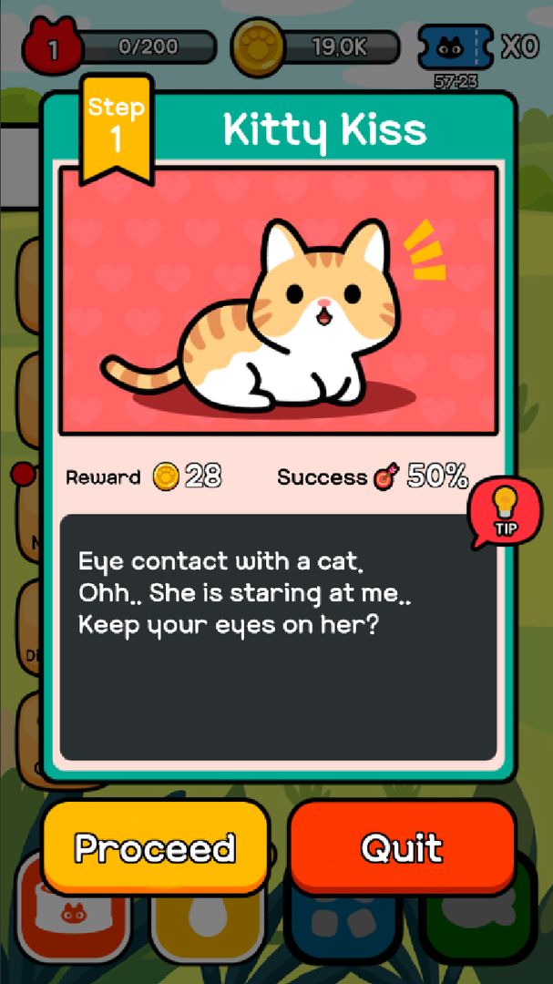 Taming a stray cat screenshot game