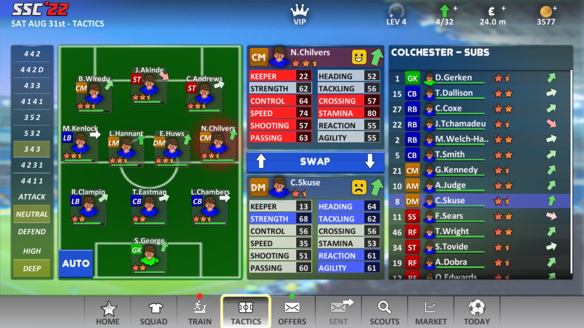 Super Soccer Champs '22 (Ads) Game Screenshot