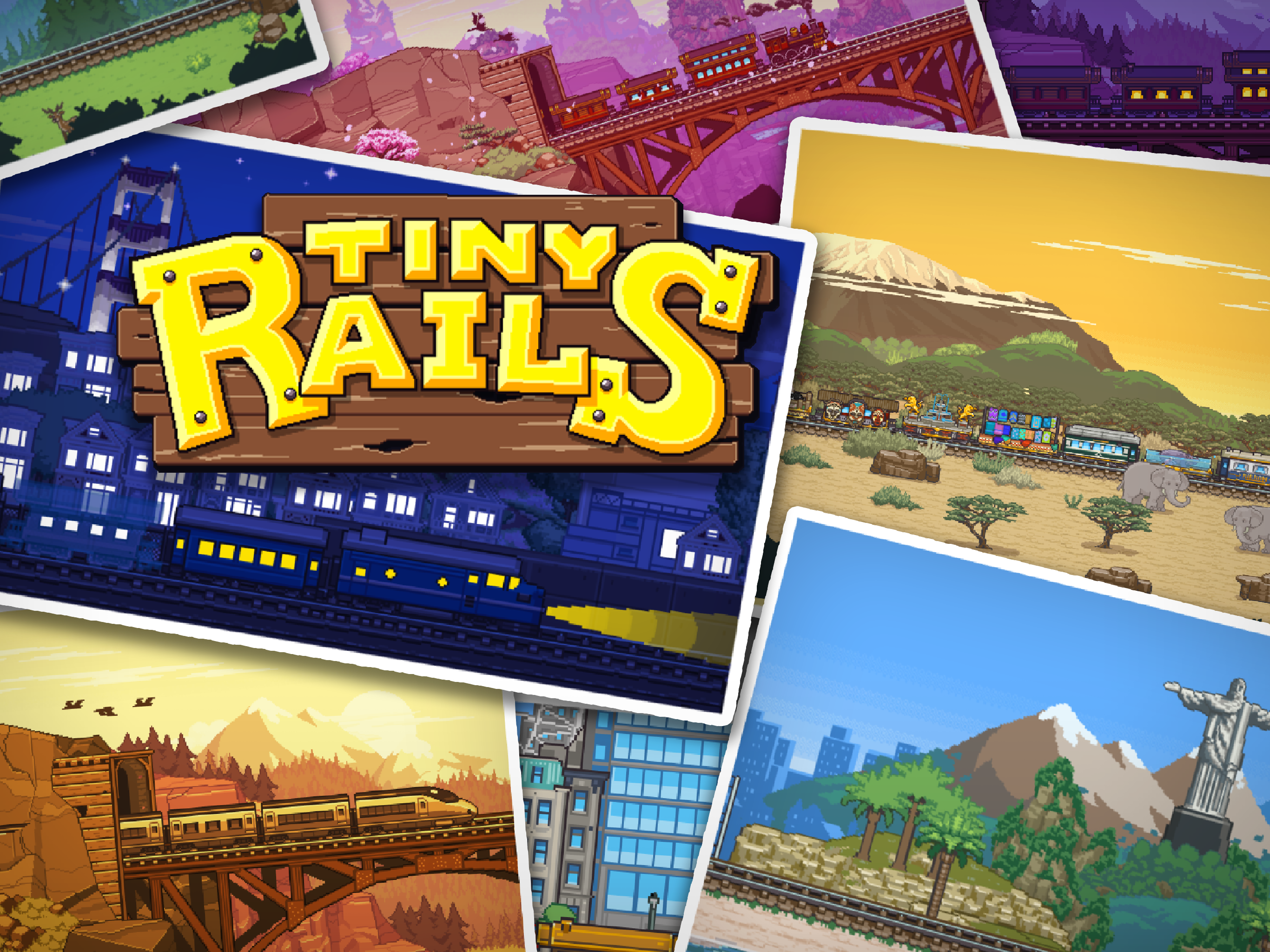 Que tal dar uma volta ao mundo de trem? Tiny Rails, jogo para Android e  iOS, permite essa viagem 