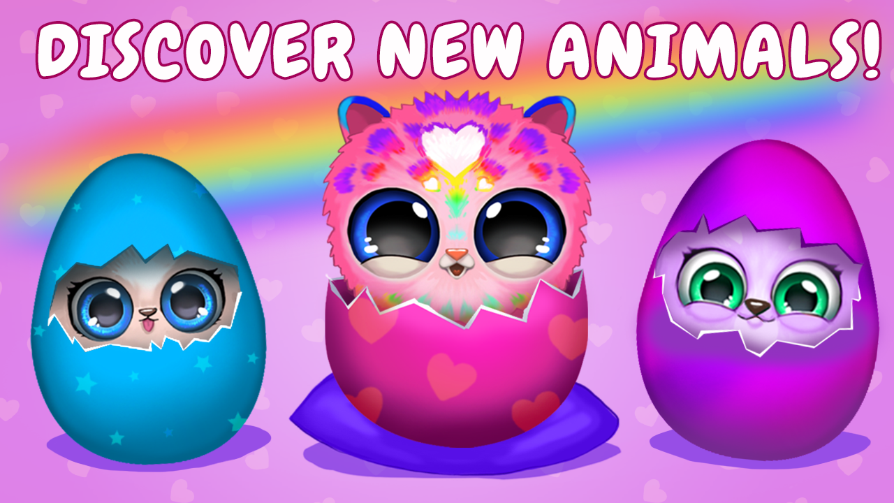 Merge Fluffy Animals: Egg pets Game Screenshot