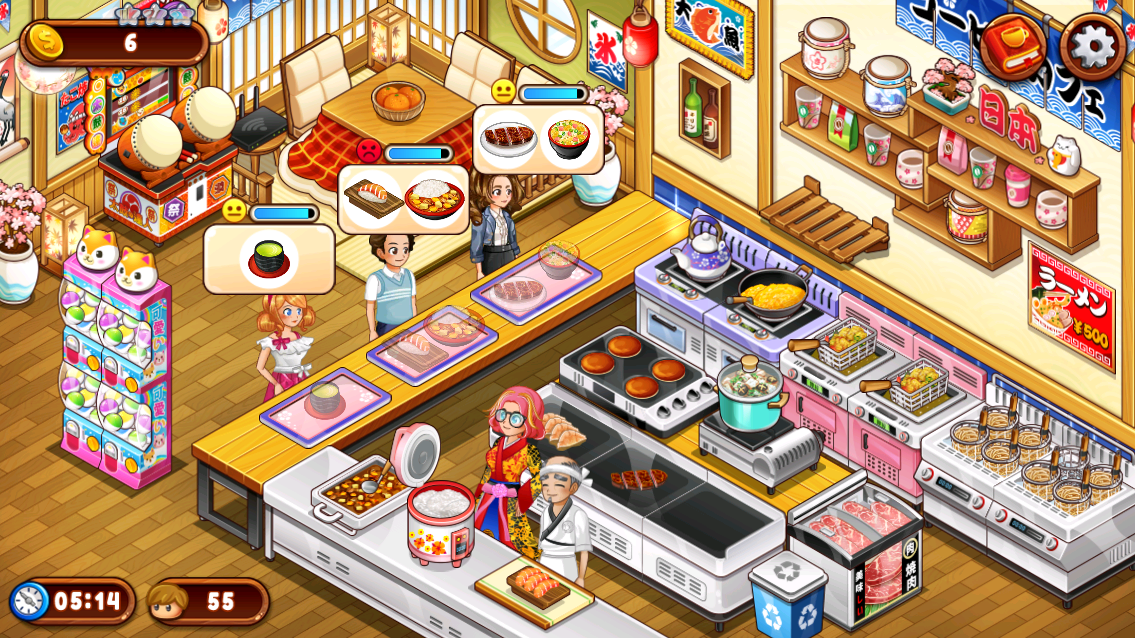 Screenshot 1 of Panik Kafe: Permainan memasak 1.51.0a