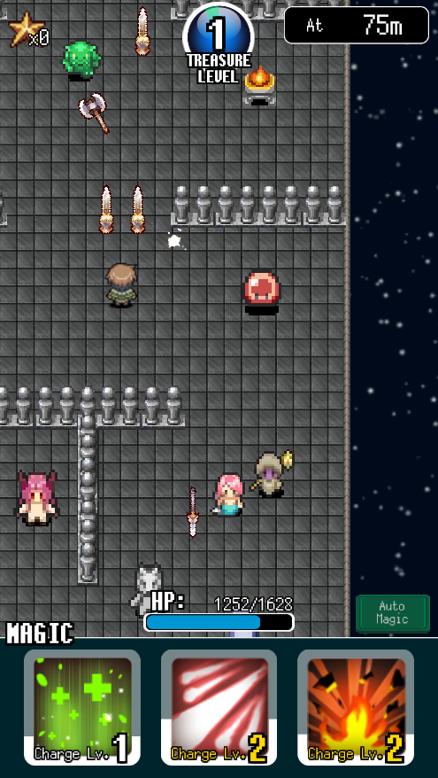 Cuplikan Layar Game Pixel Dungeon Hero