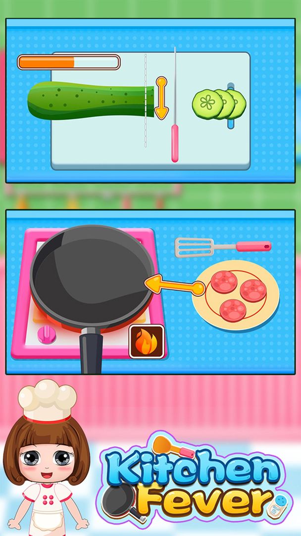 Screenshot of Bella's kitchen fever game