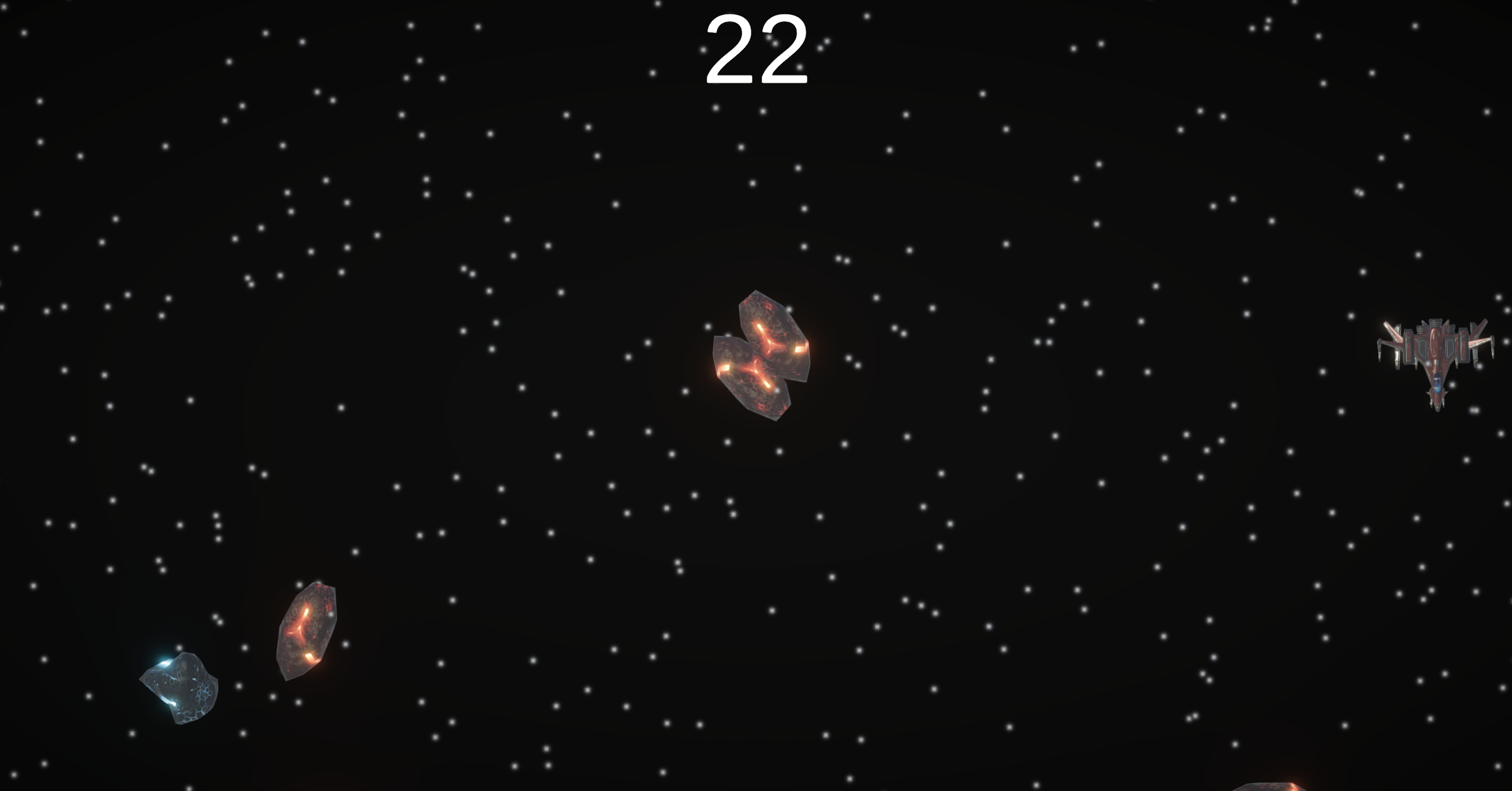 Screenshot 1 of Asteroid Avoider