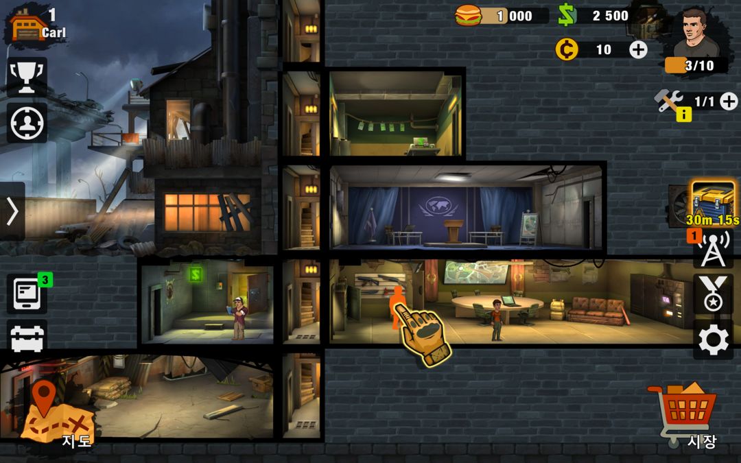 Zero city: 좀비 쉼터 생존 시뮬레이터 게임 스크린 샷