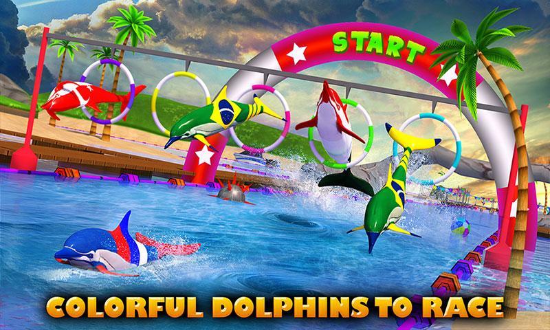 Dolphin Racing 3D Game Screenshot