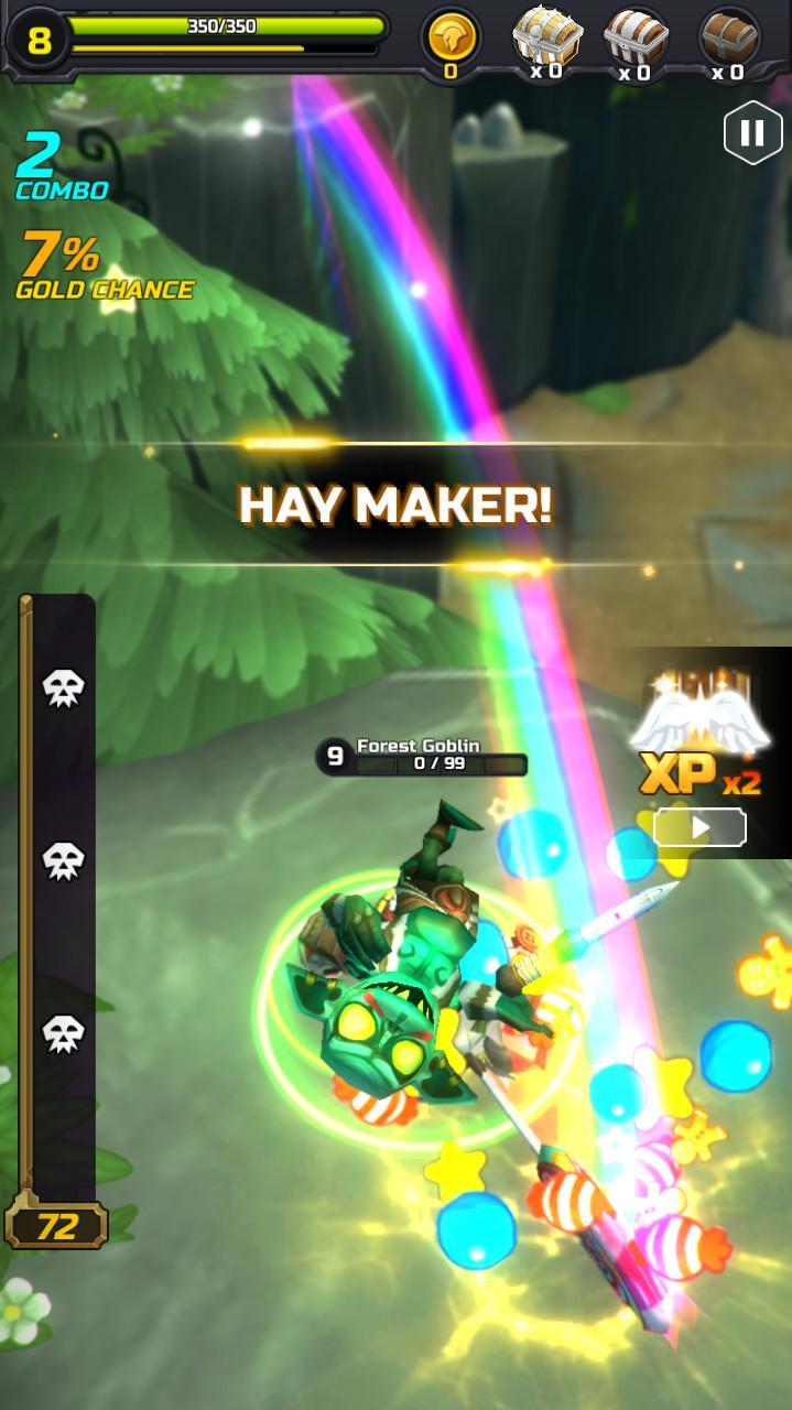 Cuplikan Layar Game Jump Warrior: Nonstop RPG