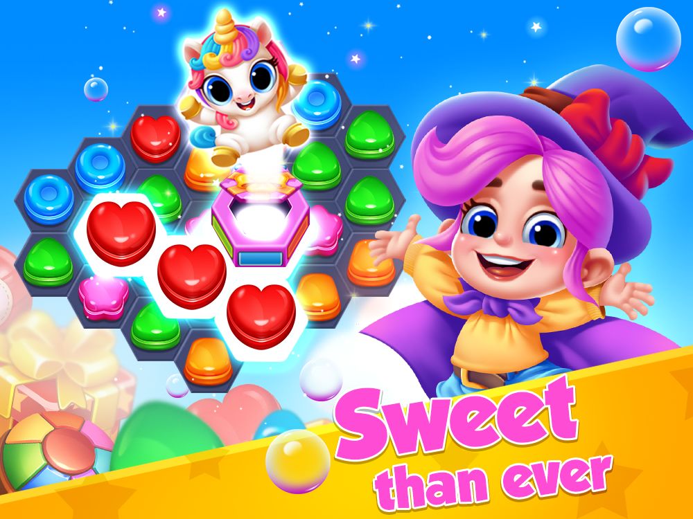 Screenshot of Candy Party Hexa Puzzle