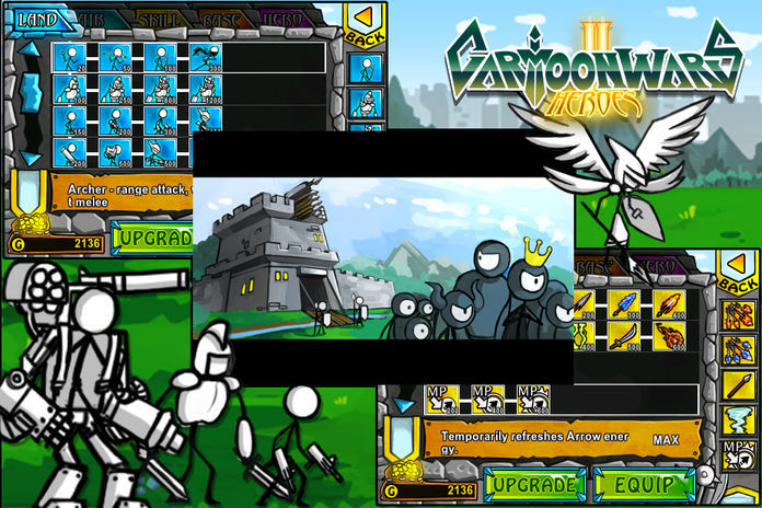 Cartoon Wars 2: Heroes screenshot game