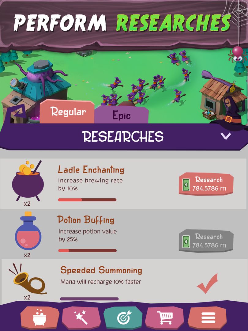 Tiny Witch Clicker : Brew Potions & Live Forever screenshot game