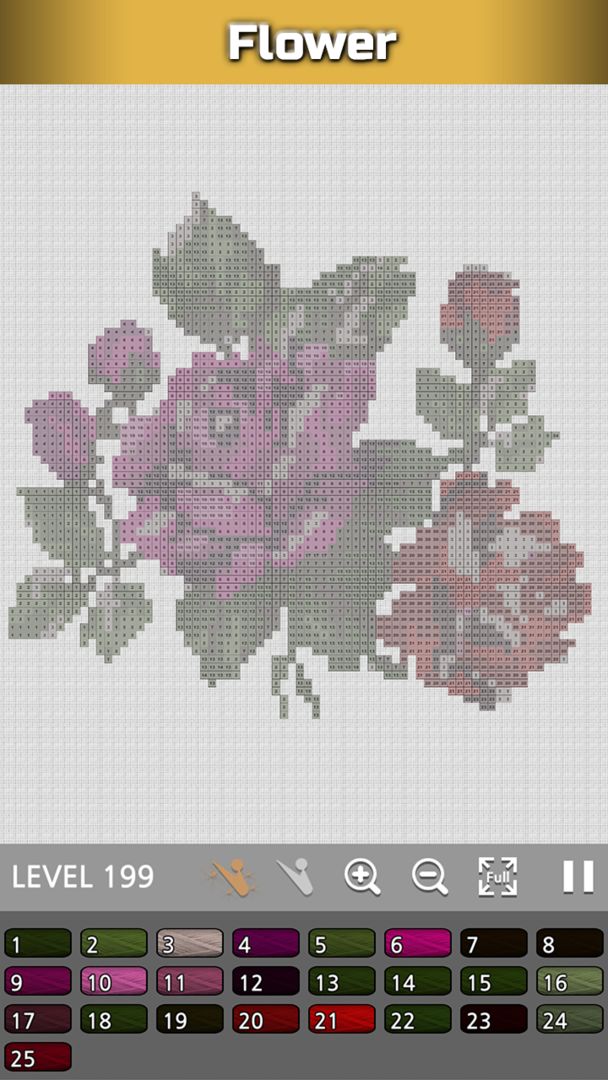 Screenshot of Cross-stitch : Coloring