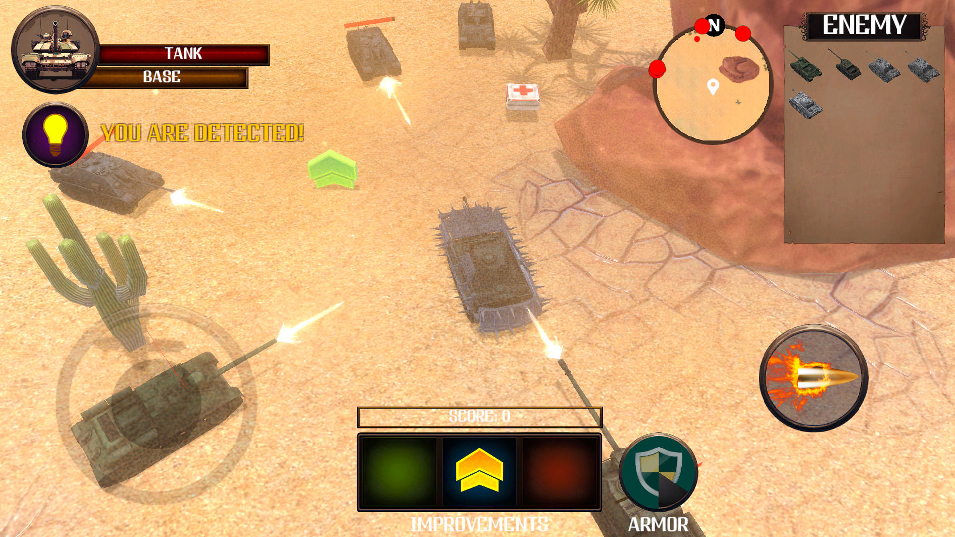 Скриншот игры Battle Tanks Firestorm