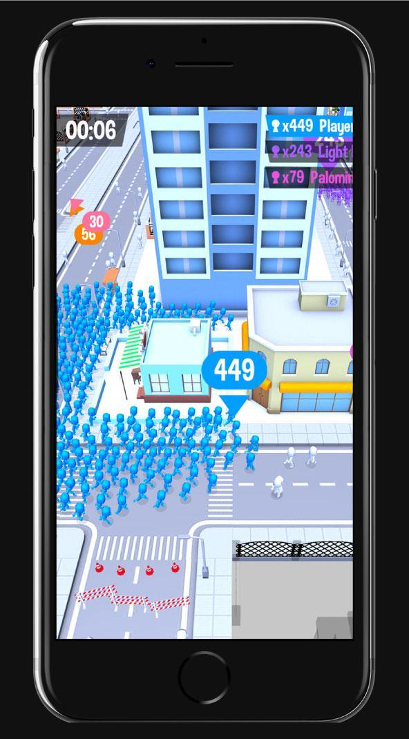 Screenshot of The real Crowd City  : Be the super crowd in city!