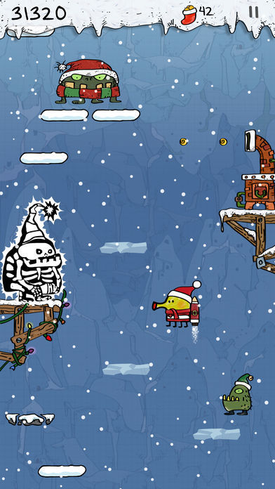 Doodle Jump Christmas Special 게임 스크린 샷