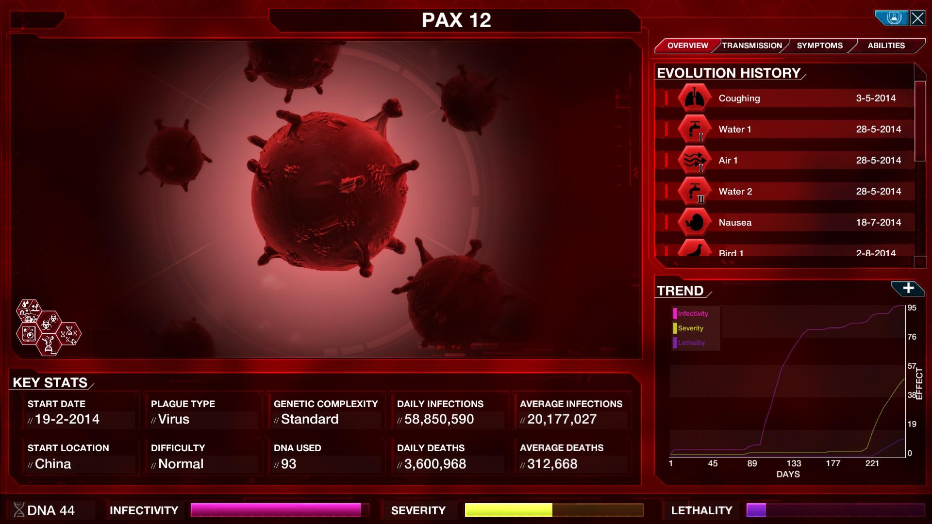 Screenshot of Plague Inc: Evolved