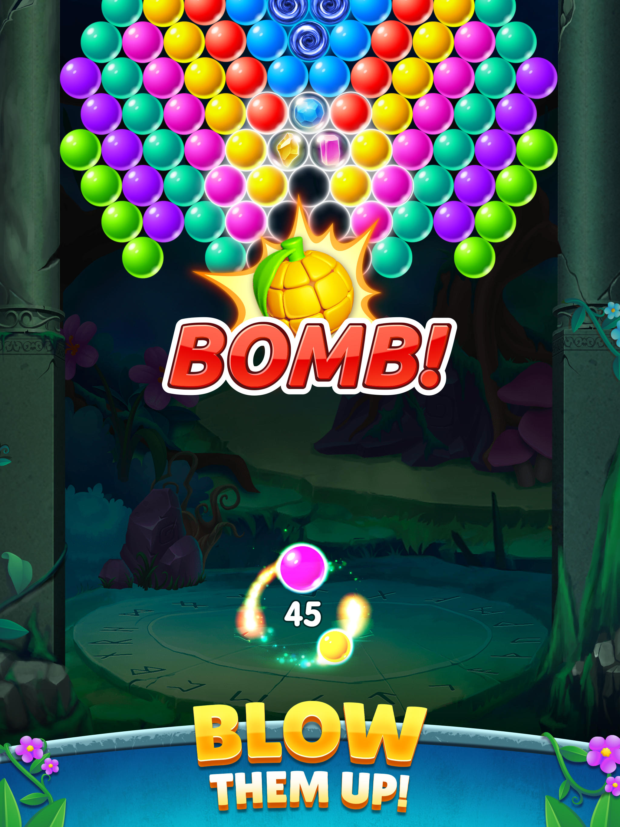 Woodland Bubble Pop Game Screenshot