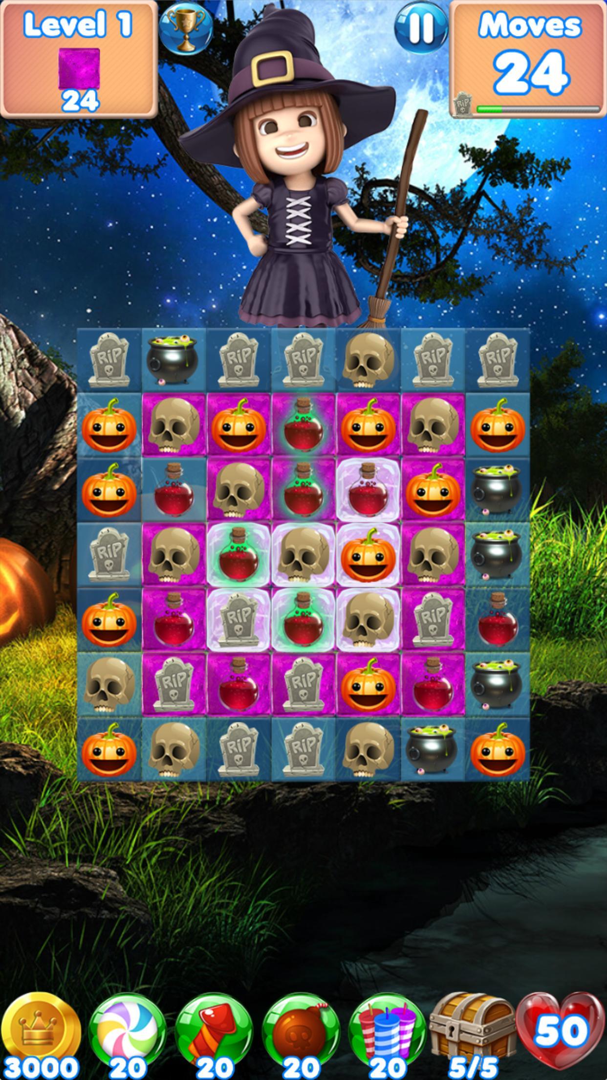Screenshot 1 of Jogos de Halloween 2 - quebra-cabeça divertido 