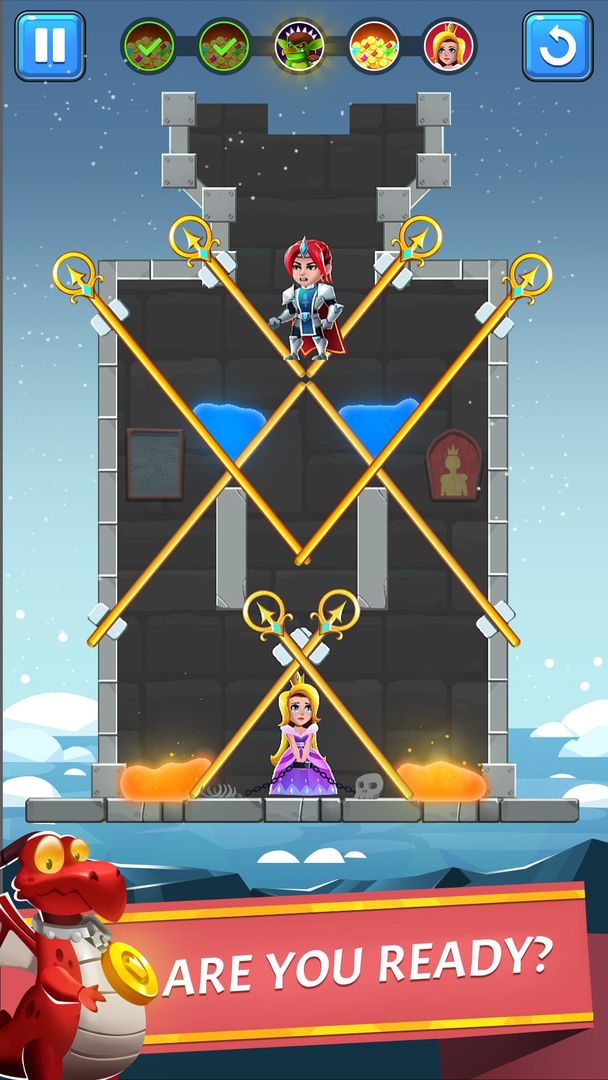 Hero Rescue - Pin Puzzle - Pul screenshot game