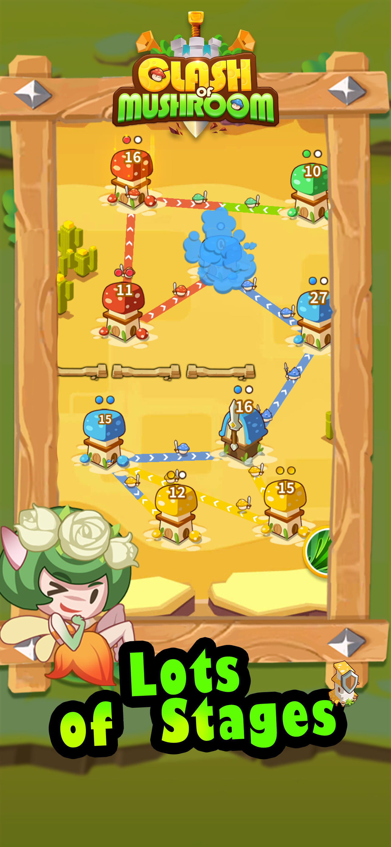 Captura de Tela do Jogo Clash of Mushroom