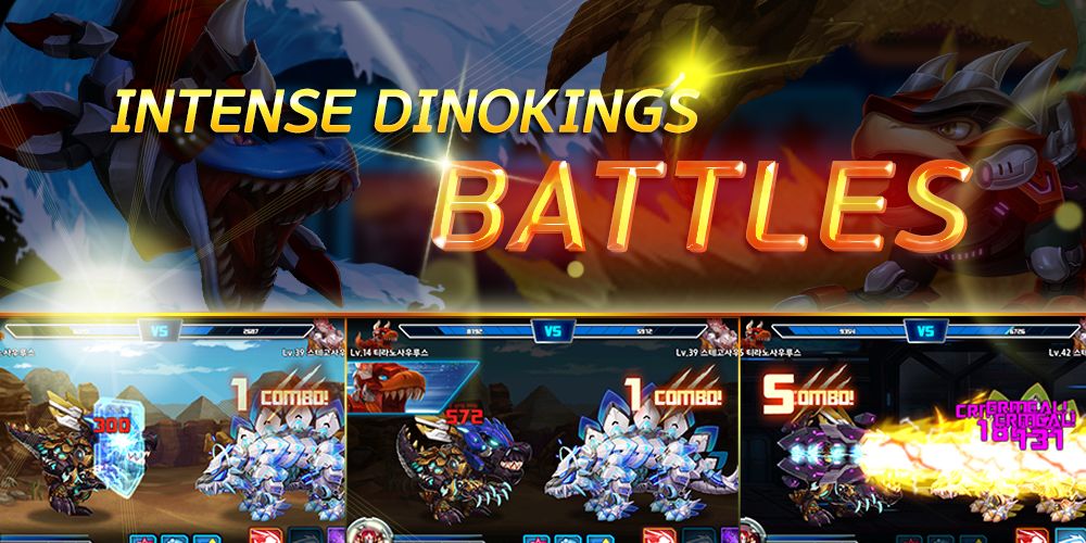 Screenshot of Dino King Tyranno VS Stego