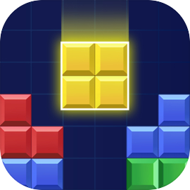 Puzzle colorido bloco quadrado para jogos de combinar 3