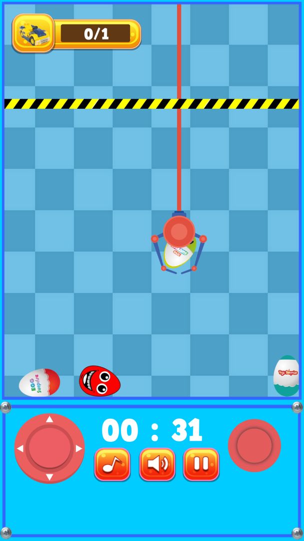 Screenshot of Surprise Claw Machine Game