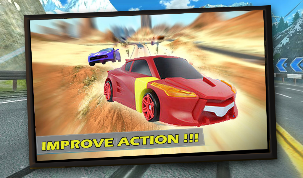 Cuplikan Layar Game Adventure Of Turning Mecard Racing Game
